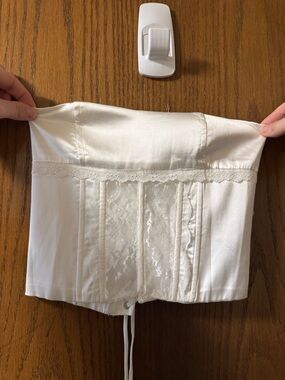 Princess Polly Ivory Lace Bustier Top